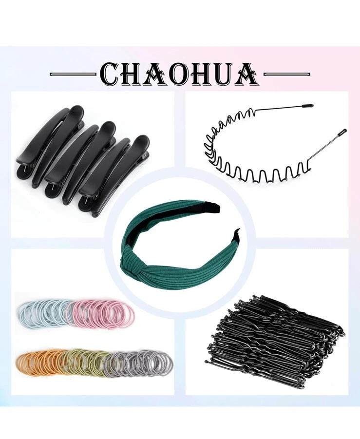 Accesorios para el cabello para mujer 1223 piezas, incluye pinzas para el cabello corbatas boho Foto 4 de 4