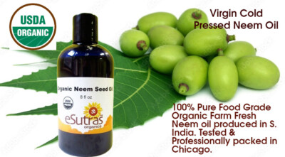 Neem Oil Organic Cold Pressed Virgin Neem Helps Eczema Head Lice / Plants/Pets