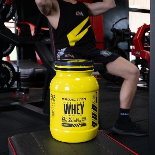 WHEY PROTEIN 900 GR GUSTO VANIGLIA PROACTION SPEDIZIONE GRATUITA - Foto 4 di 8