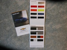 2020 Chevrolet Camaro Coupe & Convertible Exterior & Interior Colors Folder
