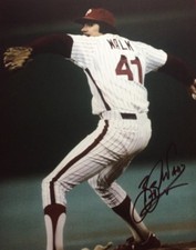 BOB WALK 1980 PHILADELPHIA PHILLIES AUTOGRAPHED SIGNED 8X10 WORLD SERIES #2