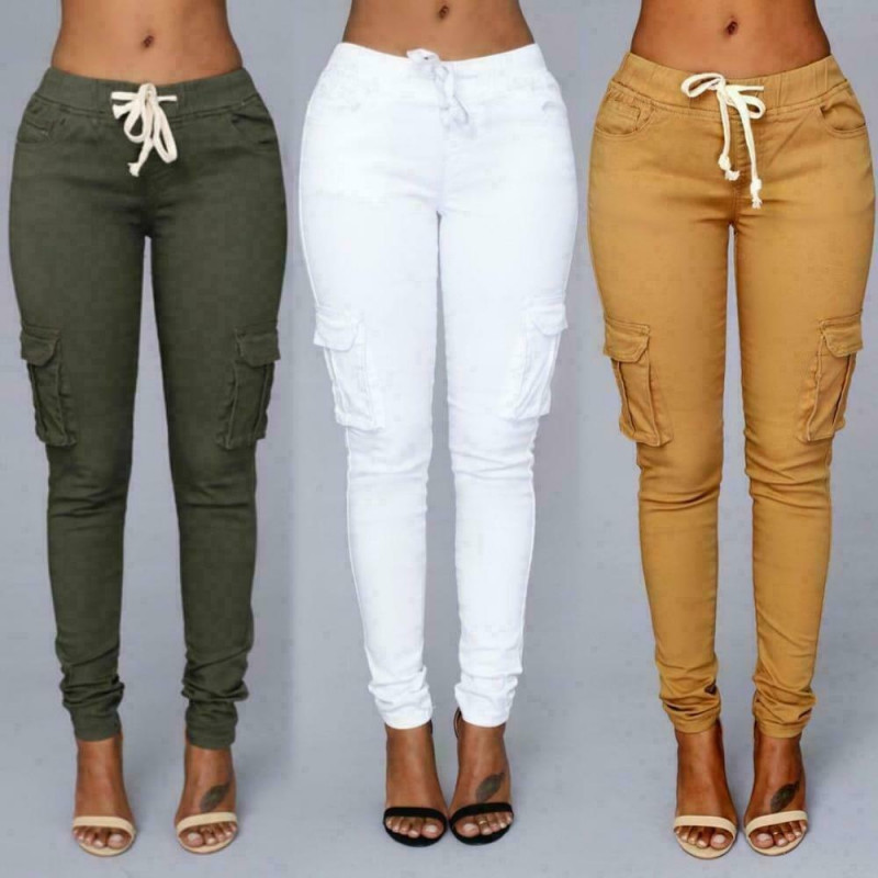 Pantalones vaqueros de tiro alto para mujer rasgados cinturón alto Levanta cola 2021