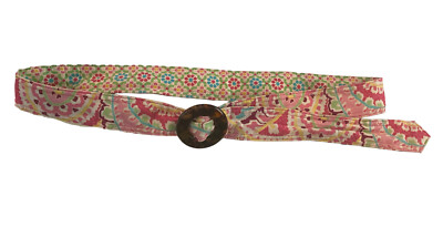 VERA BRADLEY Capri Melon Reversible Cotton Belt w Faux  display picture 3