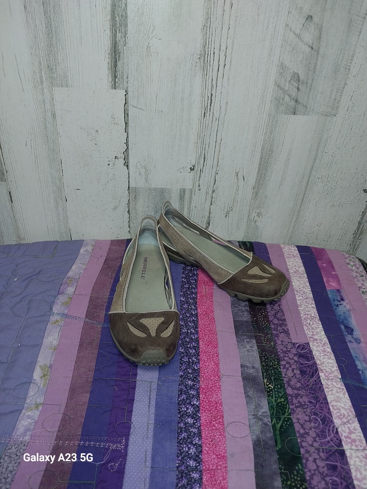 Merrell Oceania J76486 Marrone Vibram Overlay Ballerine Scarpe Donna 5 5