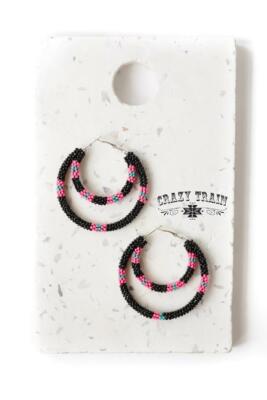 In The Loop Earrings**Black