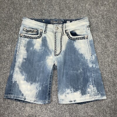 Miss Me Shorts Womens Size 27  Blue  Denim Boyfriend Acid wash JB5014H9