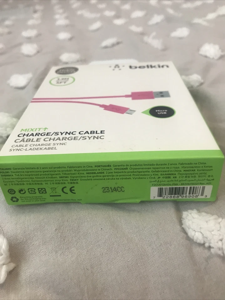 Belkin mixit 1.2m Micro-USB Cable - Pink - Image 3 of 4