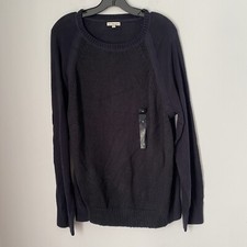 Calvin Klein Jeans Men  s Crew Neck Navy Sweater XL
