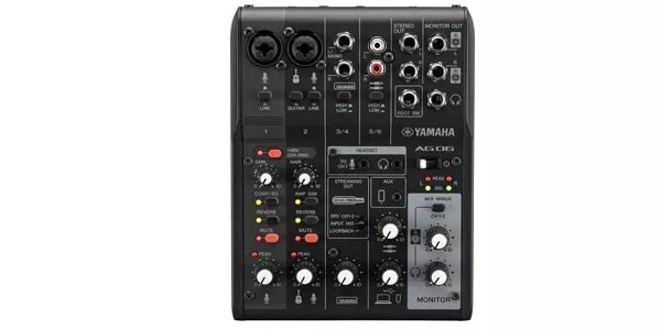 Yamaha AG06MK2 6-channel Live Streaming Mixer USB Audio Interface