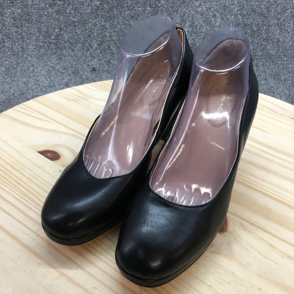 Bandolino туфли женщин 9,5 М кулер 3 насос черный искусственной кожи поскользнуться на блок каблуки - Изображение 3 из 4