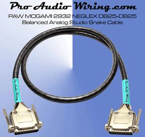 US for sale MOGAMI 2932 DB25-DB25 Analog Studio Snake 