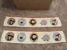 Carter's window valance curtain Forest Friends RARE baby nursery 2 piece
