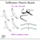 Dental Tofflemire Matrix Bands Stainless Steel #1 .001" UltraThin,  Soft, .0015"