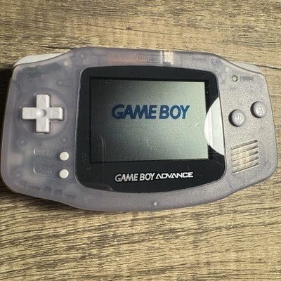 Nintendo Game Boy Advance (GBA) Glacier AGB-001 Console Tested