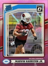 2024 Marvin Harrison Jr Optic Preview Pink Rated Rookie RC #393 Cardinals