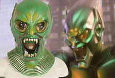 Copricapo maschera lattice goblin verde normanno osborn Halloween uomo ragno cosplay