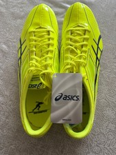 BRAND NEW Asics Sonicsprint Elite Track Shoes MEN SZ 11 Neon Flash Yellow G403Y