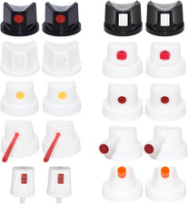 20PCS Spray Paint Caps & Nozzles Kit &ndash; Adapter Set for Male & Female Cans, Spray