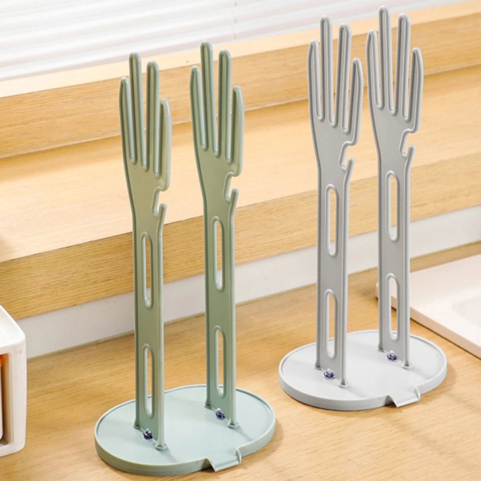 Kitchen Glove Holder Storage Rack Dish Towel with Stable Base for Sink Drying - Image 4 of 4