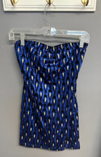 Windsor Y2K Sequin Mini Party Dress Small Peacock Blue Bodycon Cocktail NYE