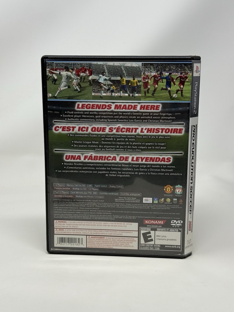 Jeu PS2 Pro Evolution Soccer 2008 - PES 8 Jeu PS2 Pro Evolution Soccer 2008 - PES 8