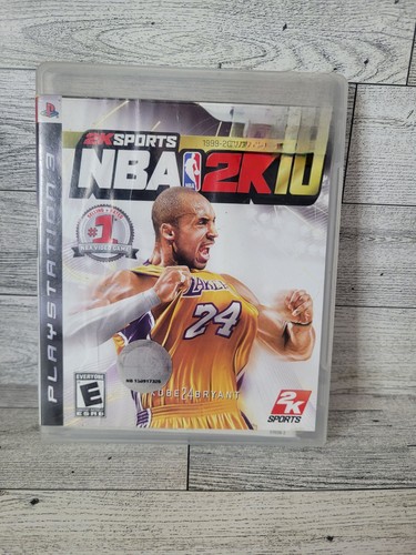 Sony Playstation 3 PS3 NBA 2K10 Koby Bryant Cover 2K Sports Basketball Game 2009