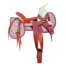 15" Chedron Montura Trabajo Charro Embroidered Mexican Saddle