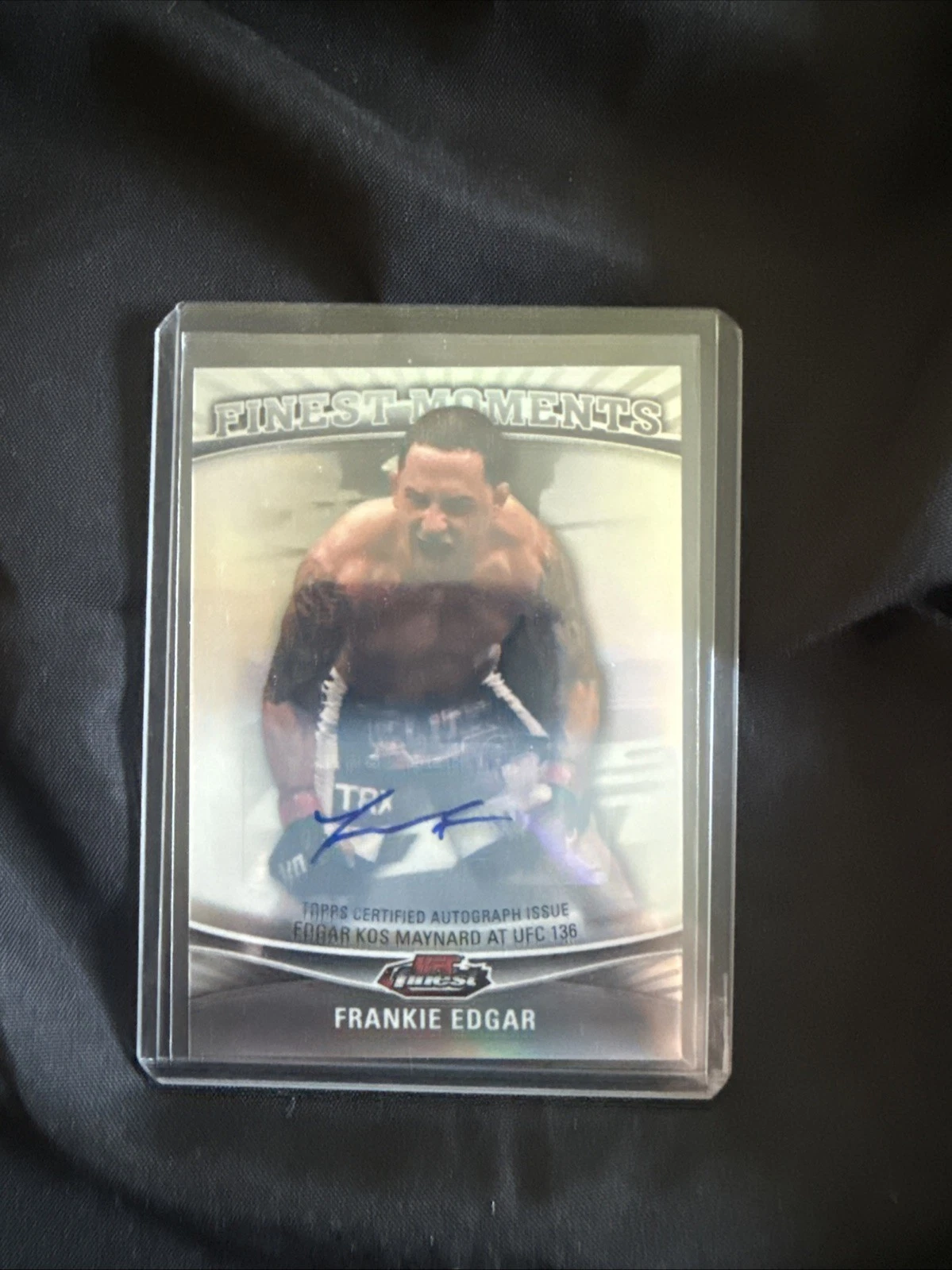 2012 Topps Finest UFC Finest Moments Frankie Edgar Auto #FM-FE