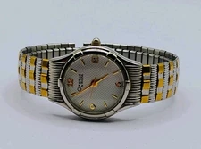Women's Caravelle By Bulova Stainless Gold Tone Stretch Watch-Needs Battery 