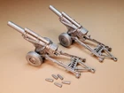 Vintage Marx D-Day Playset – 2 Shell Shooting U.S. Howitzers w/Shells
