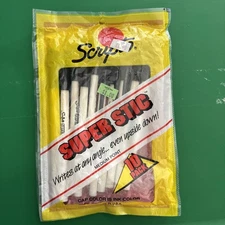 VTG NIP 1987 SCRIPTO SUPER STIC BALL POINT PENS BLACK PACK OF 10B1019 USA MADE