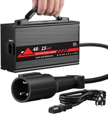 48V Golf Cart Charger for Club Car Precedent/DS 1995-2008, 15A Golf Cart ......