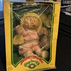 Cabbage Patch Doll 1985 New Old Stock Blonde Hair Green Eyes Dimple Complete