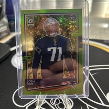 2020 Panini Donruss Optic - Rookies Josh Uche #137 Lime Green Prizm /35 (RC)