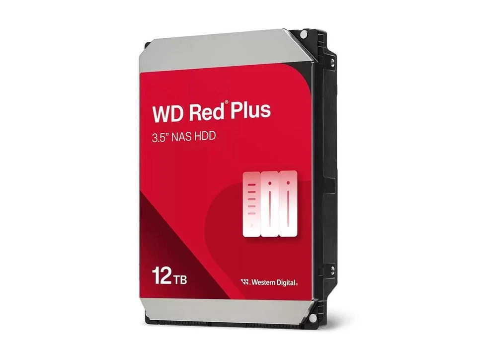 WD Red Plus 12TB NAS Hard Disk Drive - 7200 RPM Class SATA 6Gb/s, CMR, 512MB - Image 4 of 4