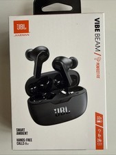 JBL Vibe Beam Perfect Fit Bluetooth Earbuds, Water  Dust Resistant - Black NEW 