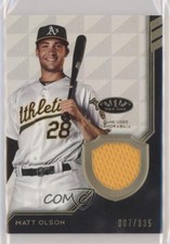 2018 Topps Tier One Tier One Relics /335 Matt Olson #T1R-MOL fo7