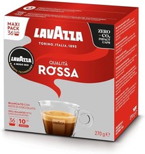Lavazza A Modo Mio Qualita Rossa 36 Coffee Capsules Pods BBD 03/2027 0.36 per lighter