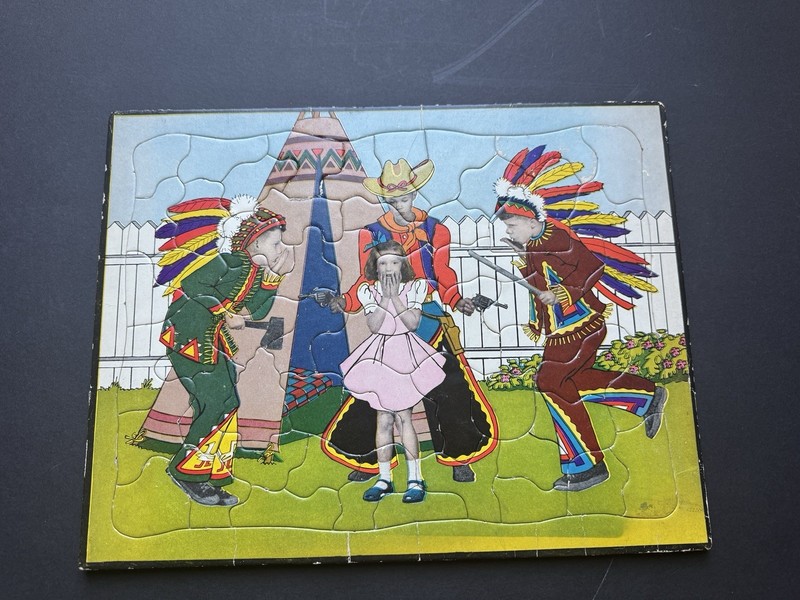 Sta-N-Place Inlaid Frame Tray Built-Rite Photo Puzzle No. 60 Children