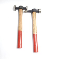 Set of 2 Auto Body Metal Dollies Hammers Pick Square Head