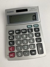 Casio MS-80TV Two Way Power Solar Desktop Calculator Tested Working