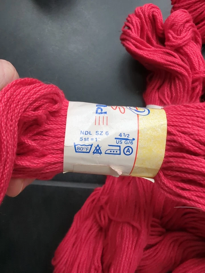 Pingouin 🐧 Juego de 10 Super Cable Algodón 💯 Algodón 93 Yardas/50g Peso DK Foto 3 de 4