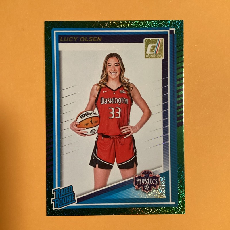 2025 Panini Donruss WNBA Lucy Olsen Rated Rookie #97 Green Shimmer 🔥