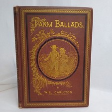 Farm Ballads 1873 First Edition Will Carleton Antique Illustrated Poetry Book