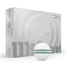 Wilson 2025 Duo Soft TRK360 Golf Balls - Green/Silver, 12-Pack