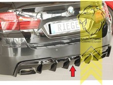 Rieger Heckansatz Heckspoiler Diffusor f�r BMW 5er F10 F11 f�r M Paket f�r AHK 5
