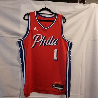 Jordan NBA Philadelphia 76ers James Harden Statement Edition Swingman Jersey G52