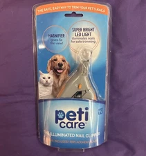 PetiCare Professional Illuminated LED Light Pet Dog Cat Nail Clipper Magnifer 5X
