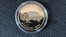DDR - TRABANT P 601 - Baujahr 1964 - Medaille Bayerisches M&uuml;nzkontor, Spiegelgl.