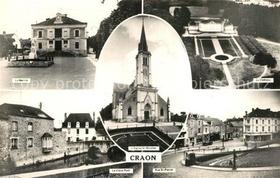 Craon Vienne Chateau Mairie Pont Rue-St-Pierre